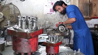 this young guy is brilliant in repairing hydraulic pumps