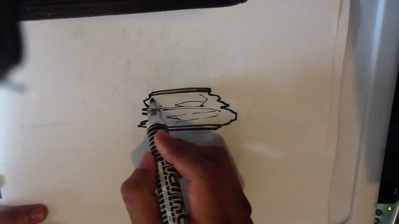 How to Draw a Crushed Can - Easy Things To Draw - YouTube