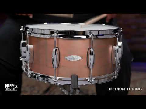 C&C 14x6.5 Steel Snare Drum - Aged Copper (CCST1465ACZ)