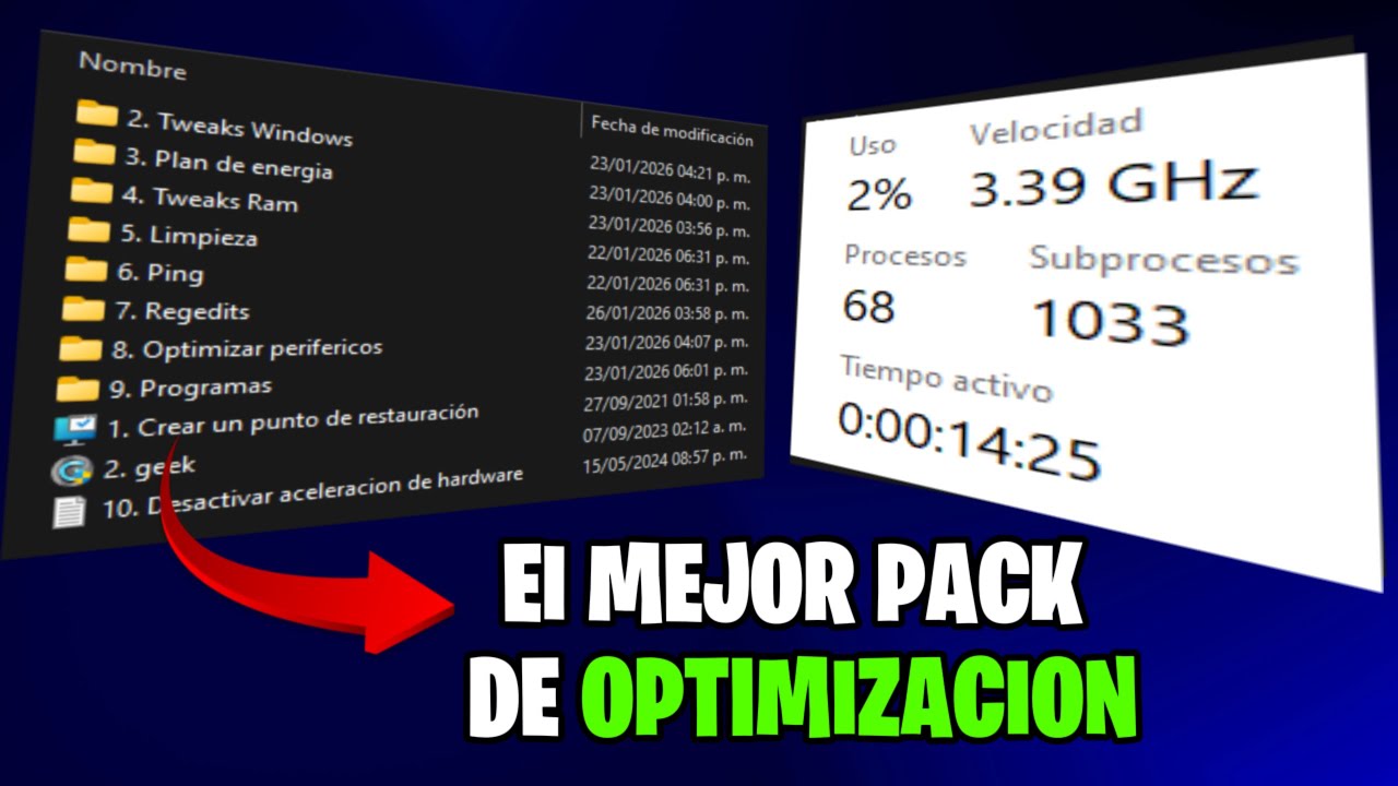 ¡EL MEJOR PACK DE OPTIMIZACIÓN para WINDOWS 10/11 para CUALQUIER JUEGO en *2026*!📈🔥| xKachan127么