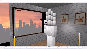 OpenGL Robot Hand Art Exhibition - Uni Assignment
