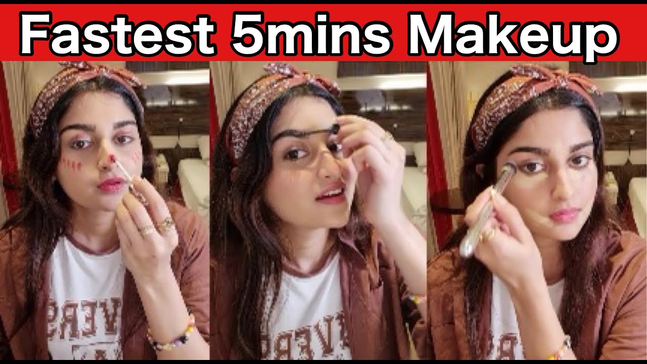 FASTEST MAKEUP? in 5minutes CHALLENGE!!! ??? #shorts #youtubeshorts