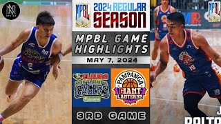 MPBL HIGHLIGHTS: MUNTINLUPA CAGERS VS PAMPANGA GIANT LANTERNS (MAY 7, 2024)