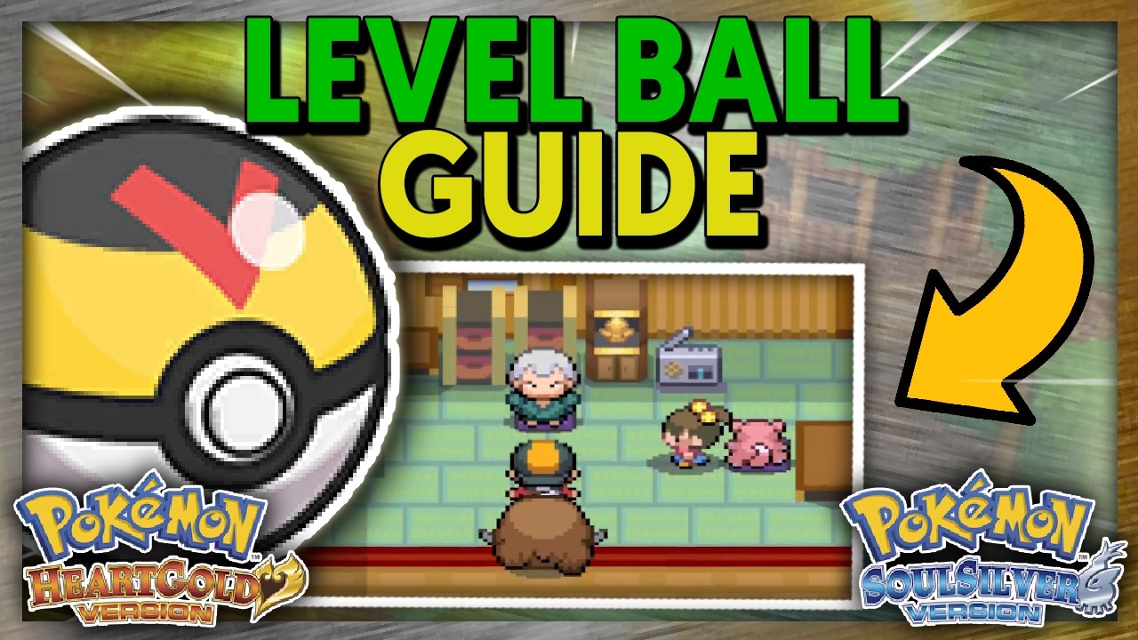 HOW TO GET A LEVEL BALL ON POKEMON HEARTGOLD & SOULSILVER - YouTube