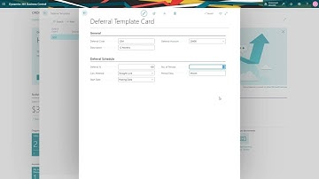 Dynamics 365 Business Central - How to Create a Deferral Template and Use it in a Purchase Invoice