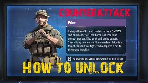 How to unlock captain price - counterattack event part 3 - call of duty mobile #tutu141