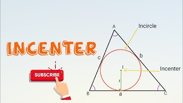 Incenter of the triangle|Angle bisector|In-circle|Incentre|Inradius of the triangle|Logicxonomy