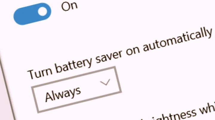 How To Set Your Battery Saver Mode On Always on Windows 10