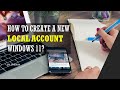 Windows 11 | Create a new Local Account in Windows 11