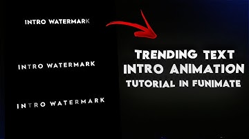 Trending flickering text animation intro tutorial😍 | very easy method using funimate!