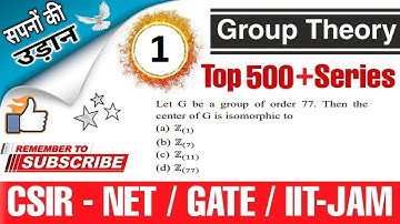 Q:-1 CSIR NET/GATE/IIT JAM/ GROUP THEORY SOLUTION SERIES BY S.DHIMAN EPIC MATHEMATICS