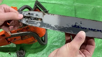 How To Clean Your Chainsaw Bar To Make It Cut Better