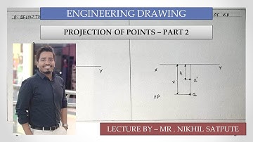 Engineering Drawing | Projection of points - Part 2,| Easy Drawing Techniques | Learn with nikhil