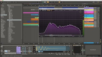 Tuning kick drum and snare in Ableton live  using Eq with spectrum analizer