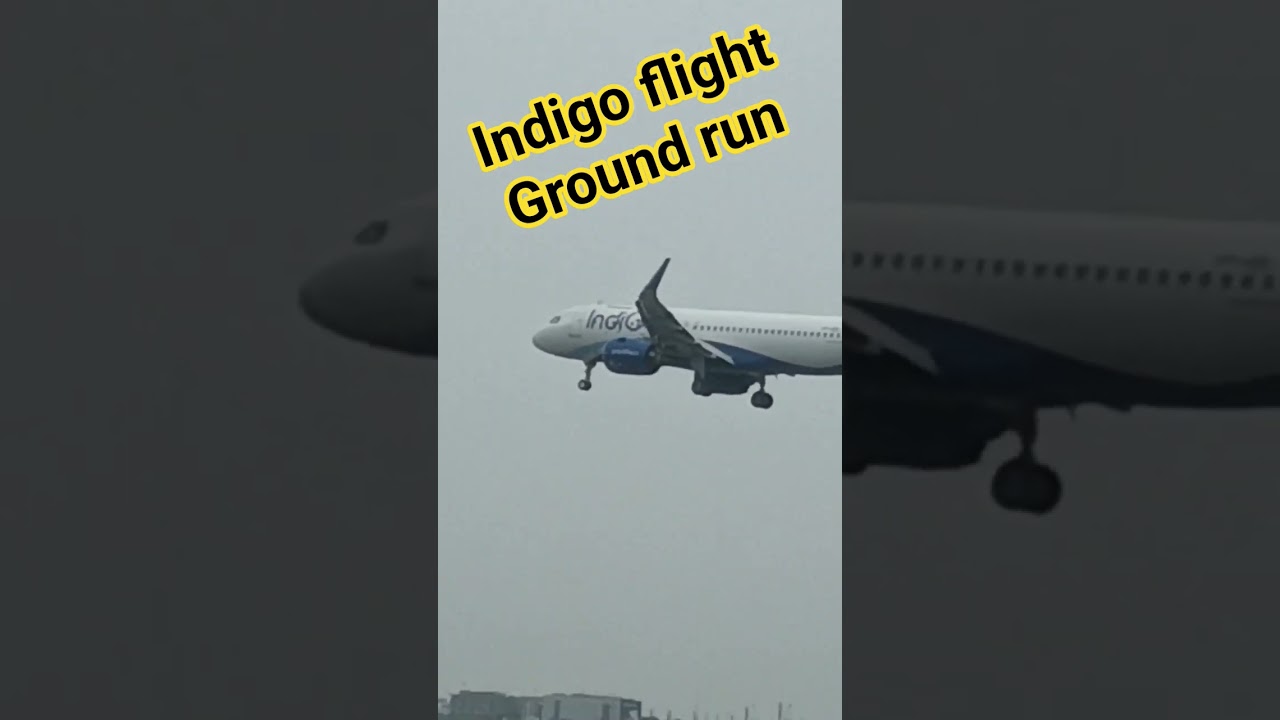 IGI airport Delhi IndiGo flight ✈️ Run way ground 