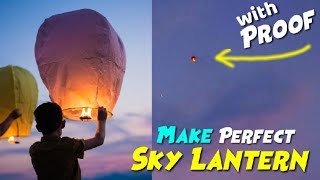 How to make Sky Lantern | Science behind a Sky Lantern | MR. LOCAL SCIENTIST