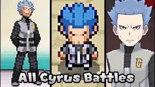 Pokémon Games  Every Leader Cyrus Battles (2006  2016)