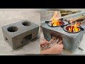Cement ideas-Create Smoke-free Wood Stoves with Cement and foam boxes.