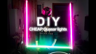 Music Video Lighting | DIY Colored LED Tubes (CHEAP Quasar Alternatives)