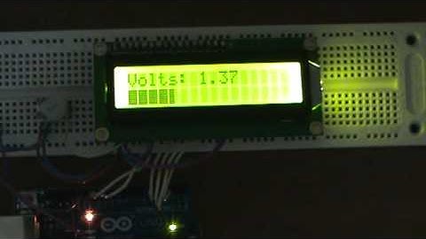 Arduino two line LCD Bargraph Meter