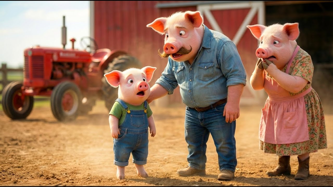 “The Tractor Started by Itself… A Curious Kid’s Farm Adventure 🚜😱