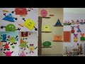 Shape learning activities for students/Shape activities for toddlers/Pre classroom decorations