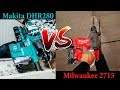 Обзор и сравнение Milwaukee 2715/CHP и Makita XRH08/DHR280