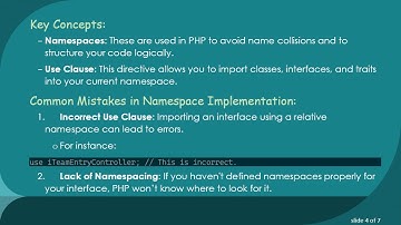 How to Correctly Use and Import an interface in a PHP Class