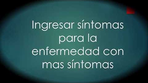 Sistema Experto para Diagnostico Medico