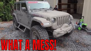 DESTROYED! How to SAFELY clean your MUDDY vehicle after OFFROADING