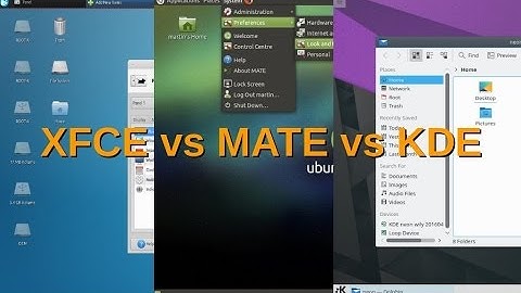 XFCE vs MATE vs KDE , Linux Vidcast with Rocco & Rob