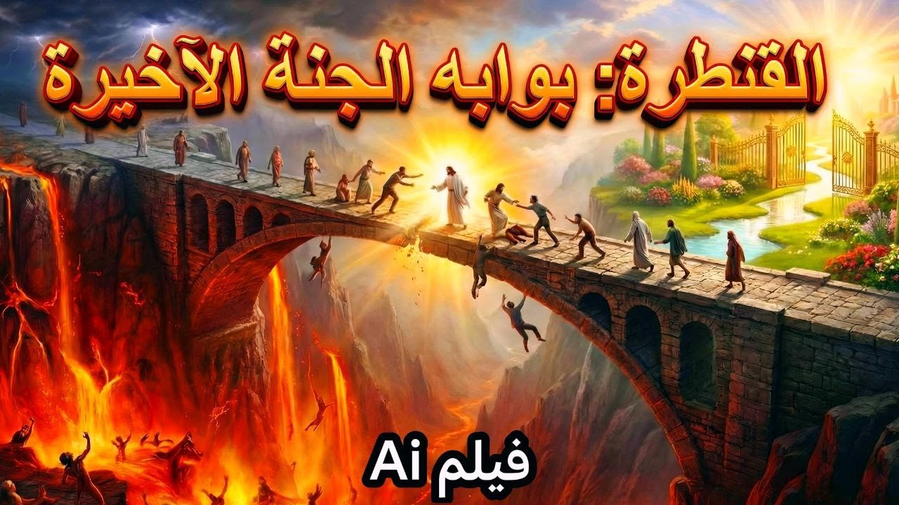 كيف يكون مشهد المرور على القنطرة بين الجنة والنار لرد المظالم؟ | فيلم بالذكاء الاصطناعي