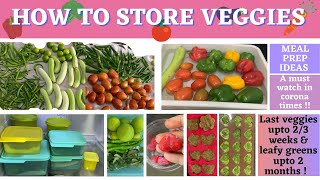 How To Store Vegetables In Fridge| Vegetable Organisation|Meal Prep Ideas In Hindi| Indian Meal Prep