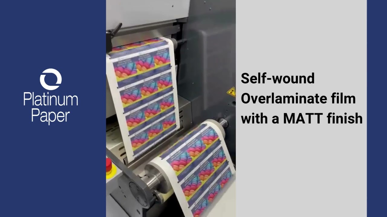 Print Finishing with Matt Self-wound overlaminate