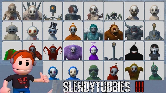 Slendytubbies 3 - All Monsters, Maps and screams 