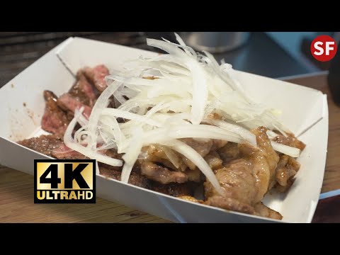 燒烤安格斯牛肋條，醬燒牛五花，多汁多美味—台灣街頭小吃 BBQ Angus Beef Ribs-Taiwanese Street Food