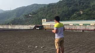 Quadcopter capacity for 10L Agriculture UAV drone of Customer custom-made flight testing video