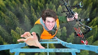 Deer Hunting from World’s Tallest Tree Stand!