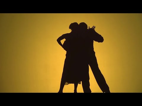 Silhouette Dancers Stock Video