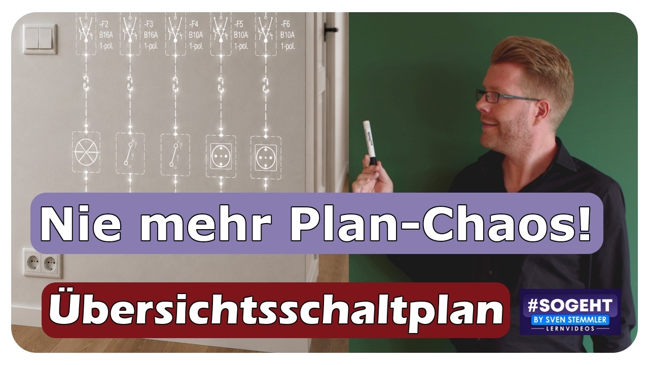 Vorschaubild zum Lernvideo "Übersichtsschaltplan einer Unterputz-Trockenrauminstallation lesen und erstellen"
