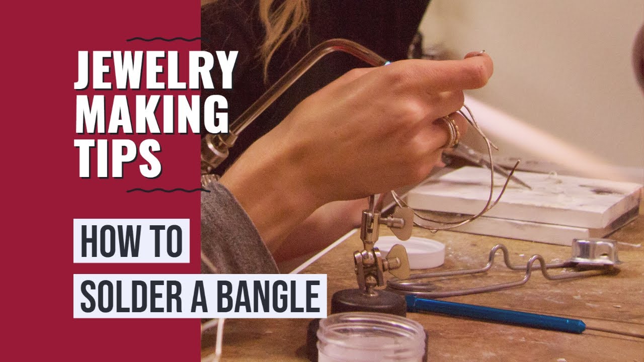Begin soldering! How To Solder a Sterling Silver Bangle. 