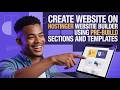 How to create a website in Hostinger Website Builder using Pre Built Sections