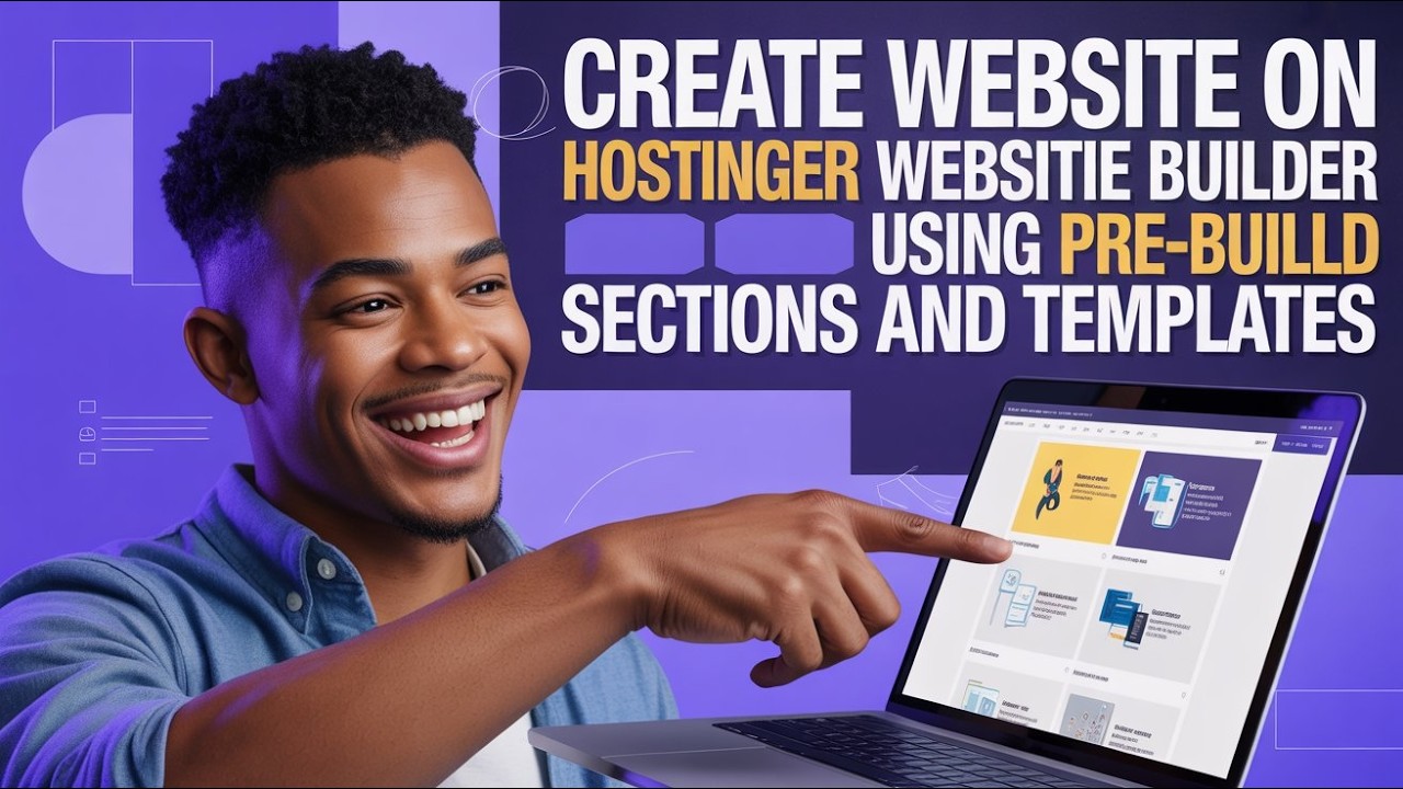 How to create a website in Hostinger Website Builder using Pre Built ...