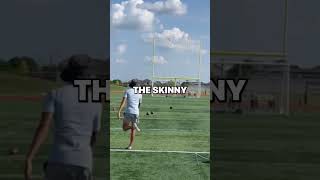 Skinny goal posts help high school kickers improve accuracy kickingcoach football kickingcamp