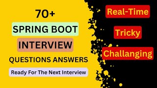 Real-Time Spring Boot Interview Questions and Answers [All In One Video] screenshot 3