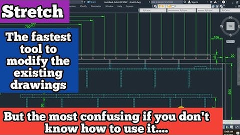 Stretch Command in AutoCAD | AutoCAD Tricks | AutoCAD Tips | AutoCAD