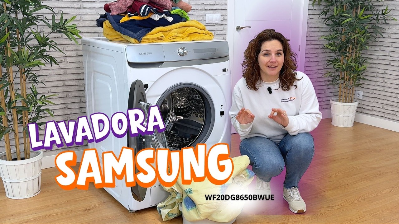 💧 Samsung WF20DG8650BWU3 | M&aacute;quina de lavar de 20 kg Ecobubble, conectividade e muito eficiente