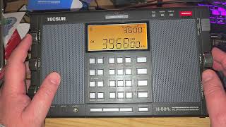 Tecsun H-501X Demonstration Tuning 40 and 80 meters Amateur radio band LSB Shortwave
