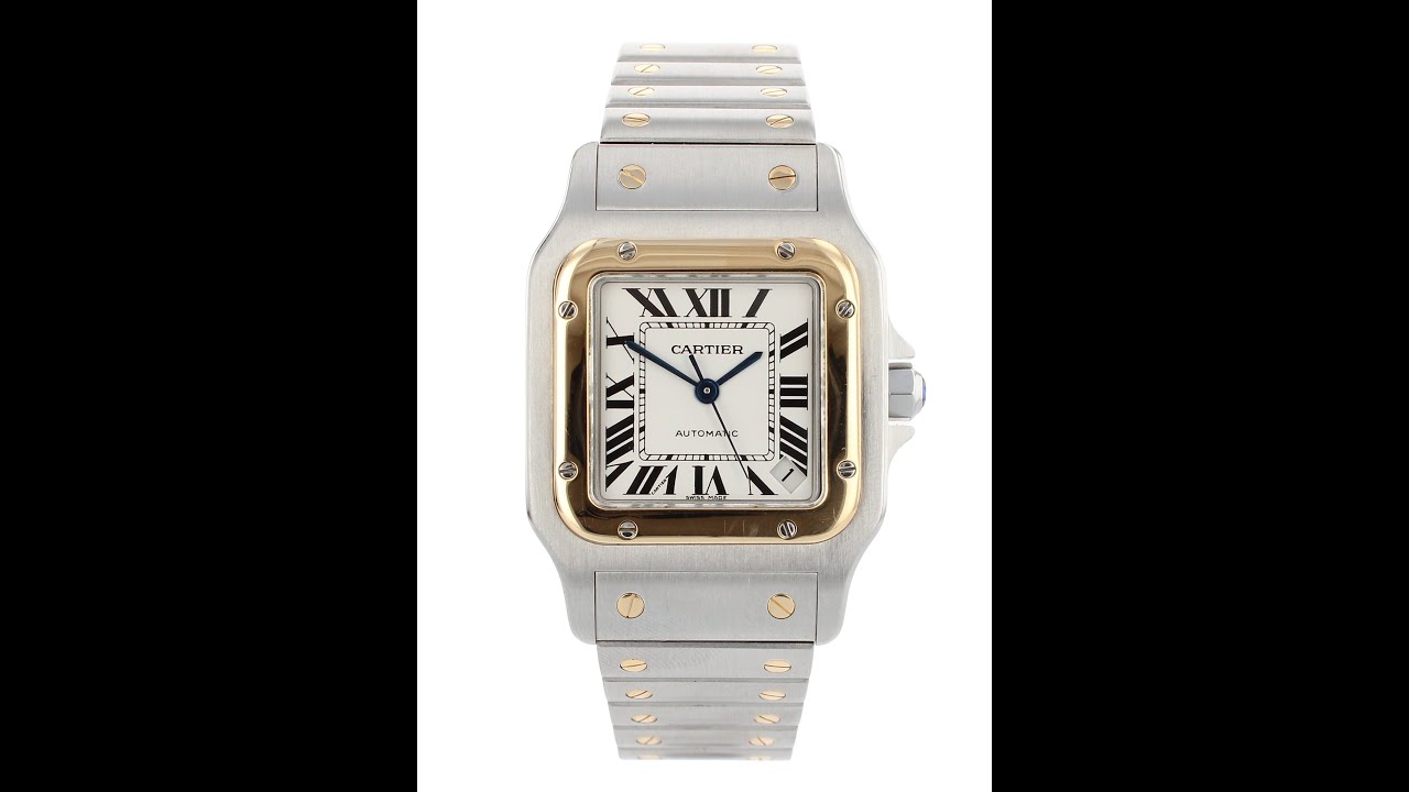 Cartier santos 2823 stainless steel men's watch