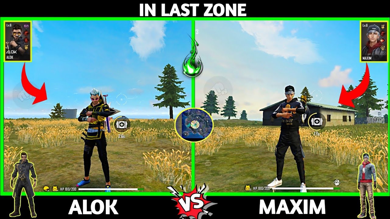|| ALOK VS MAXIM ZONE TEST IN FREE FIRE || para-SAMSUNG,A3,A5,A7,J2,J3,J9,S3,S5,S9,A10,A30,A50,A70